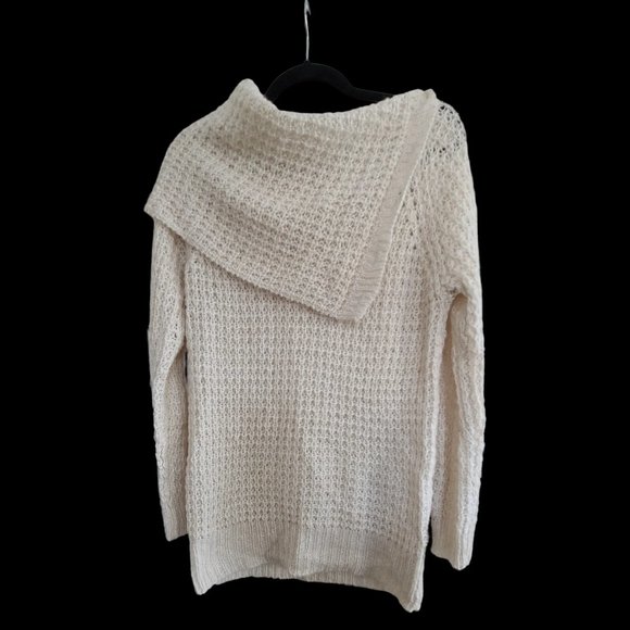 Cream Knit Sweater, Women's Large - Picture 1 of 4